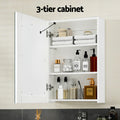 Bathroom Mirror Cabinet LED 500x720mm Medicine Storage Wall