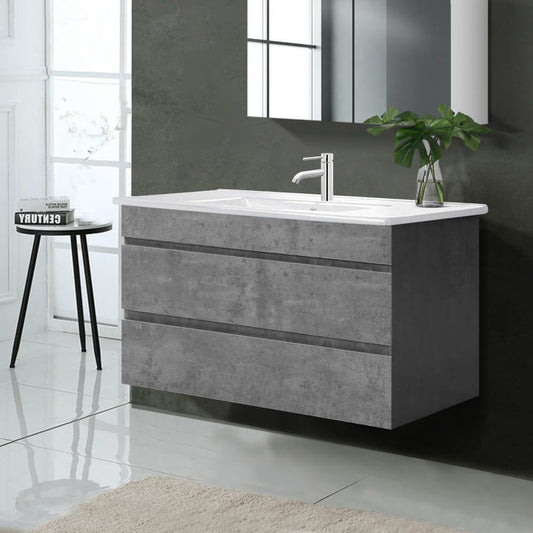 Cefito 915mm Vanity Unit Basin Grey