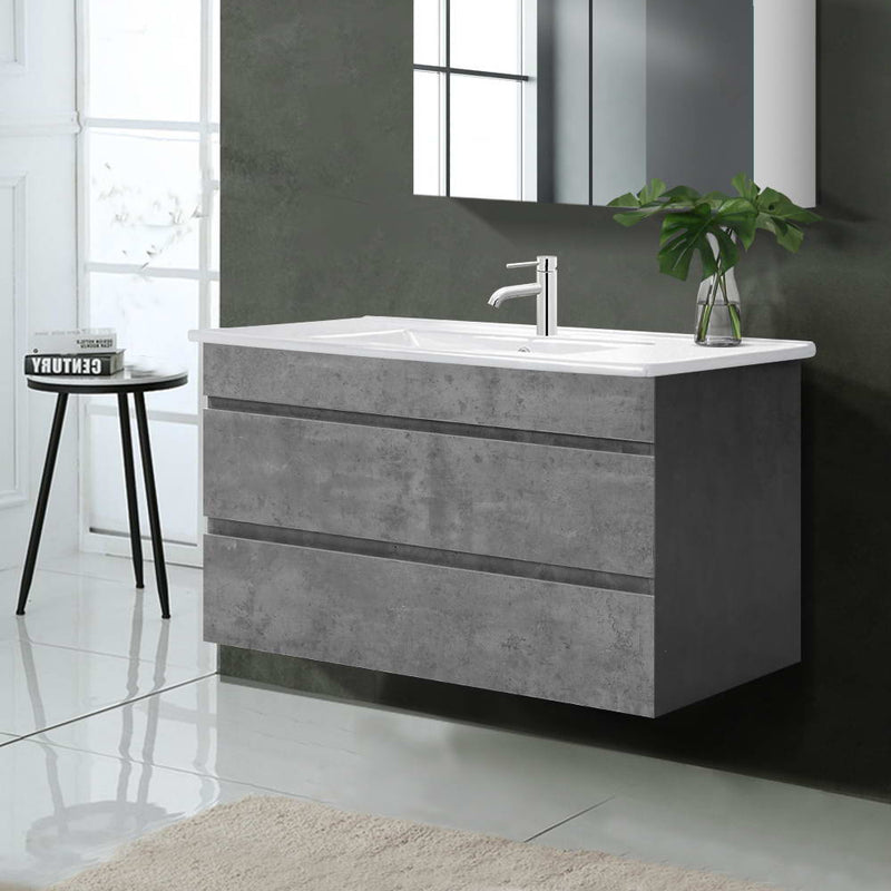 Cefito 915mm Vanity Unit Basin Grey