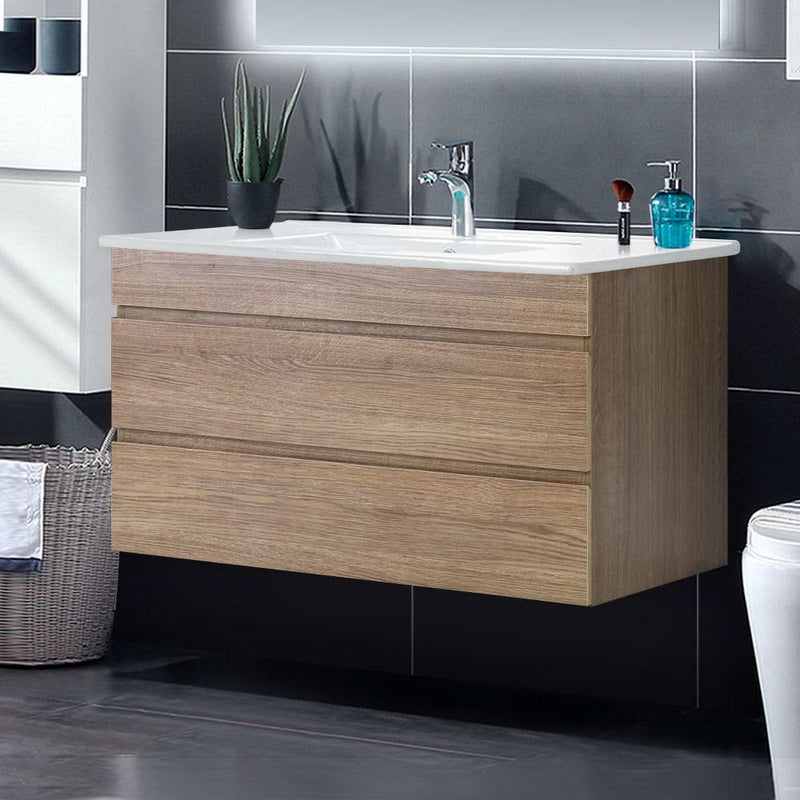 Cefito Vanity Unit 915mm Basin Oak