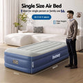 Bestway Air Mattress Inflatable Bed Built-in Pump Luxury SINGLE Airbed 46cm
