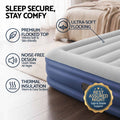 Bestway Air Mattress Inflatable Bed Built-in Pump Luxury SINGLE Airbed 46cm