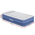 Bestway Air Mattress Single 46cm Inflatable Airbed Blue
