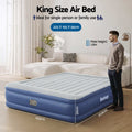 Bestway Air Mattress KING Inflatable Bed 56cm Airbed Blue