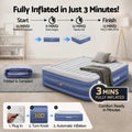 Bestway Air Mattress KING Inflatable Bed 56cm Airbed Blue