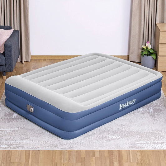 Bestway QUEEN Air Mattress 46cm Inflatable Airbed Blue