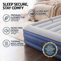 Bestway Air Mattress QUEEN Inflatable Bed 46cm Airbed Blue