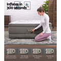 Bestway QUEEN Air Mattress 56cm Inflatable Airbed Grey