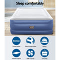 Bestway QUEEN Air Mattress 61cm Inflatable Airbed Blue