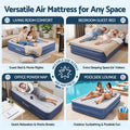 Bestway QUEEN Air Bed Inflatable Mattress Sleeping Mat Battery Built-in Pump
