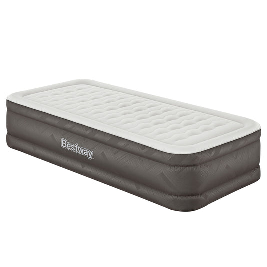 Bestway Air Mattress Single 46cm Grey Inflatable Airbed