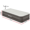 Bestway Air Mattress Single 46cm Grey Inflatable Airbed