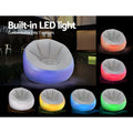 Bestway Inflatable Air Chair LED Light Sofa Lounge Seat