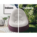 Bestway Inflatable Air Chair Lazy Sofa Lounge Ottoman Purple Blue