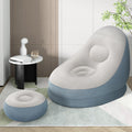 Bestway Inflatable Air Chair Lazy Sofa Lounge Ottoman Purple Blue