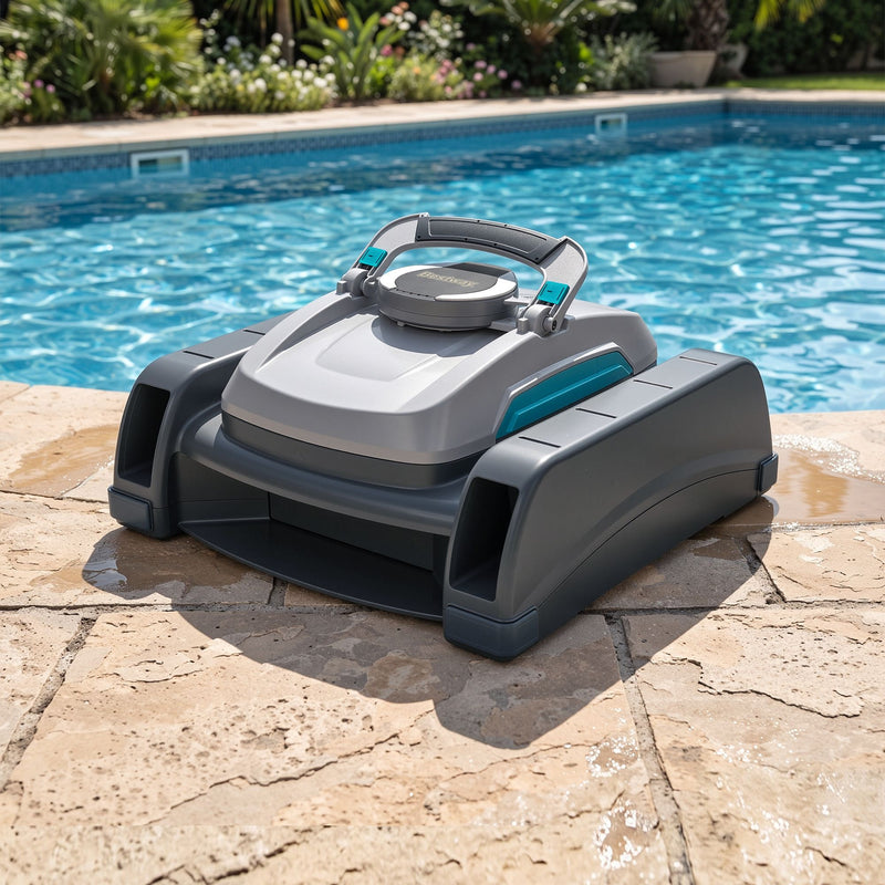 Bestway Robotic Pool Cleaner Automatic Vacuum Surface Skimmer Above Ground 2-in-1