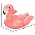 Bestway Flamingo Pool Float 148x127cm Inflatable Ride On Lounger