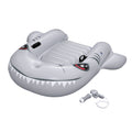 Bestway Shark Ride-On Pool Float Toy Floaties for Kids 45kg Capacity Grey