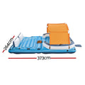 Bestway 6-Person Pool Float Island Inflatable Raft Lounge Canopy