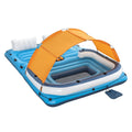 Bestway 6-Person Pool Float Island Inflatable Raft Lounge Canopy