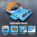 Bestway 6-Person Pool Float Island Inflatable Raft Lounge Canopy