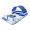 Bestway 6 Person Pool Float Inflatable Island Lounge Canopy