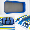 Bestway 6 Person Pool Float Inflatable Island Lounge Canopy