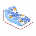 Bestway Inflatable Pool Float Sun Lounger with Cup Holder 163x94cm Blue