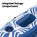 Bestway Inflatable Float Lounger 1.98M Sunshade Canopy Blue