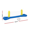 Bestway Floating Pool Volleyball Net Set with Ball 252cm x 64cm Blue