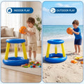Bestway Inflatable Pool Float Basketball Hoop Set with Ball Blue