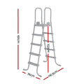 Bestway Above Ground Pool Ladder Removable Steps