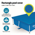 Bestway Pool Cover 264x174cm Rectangle PE Swimming Pool Shelter