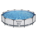 Bestway Swimming Pool 366x76cm Steel Frame 6473L w/ Filter Pump