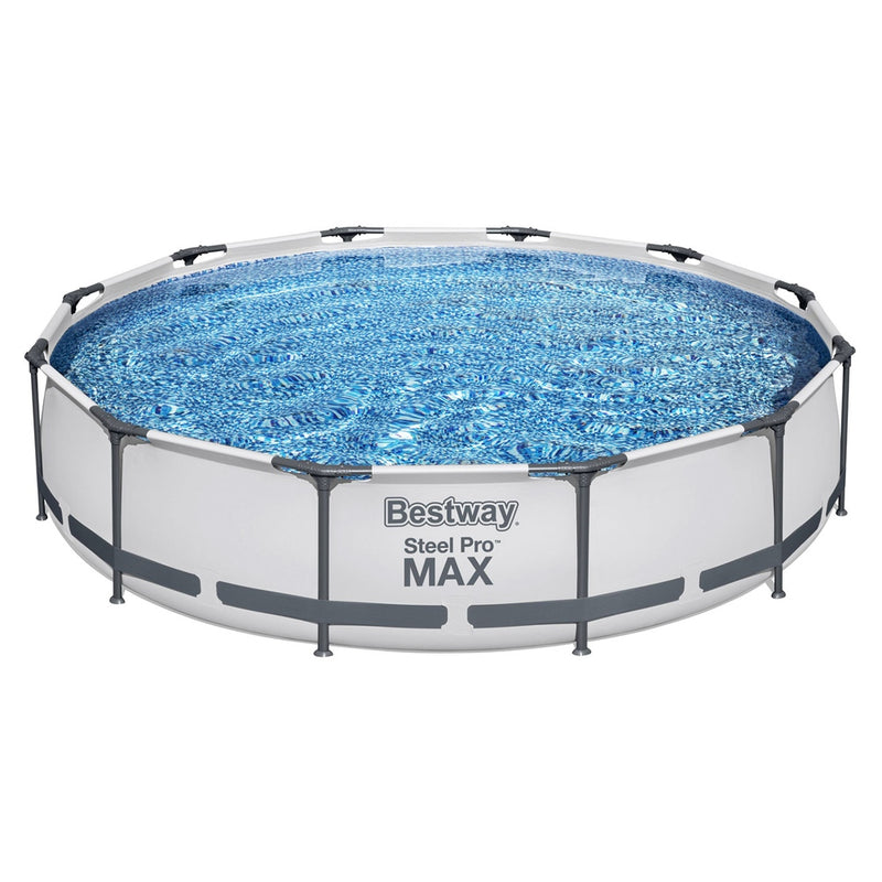 Bestway Swimming Pool 366x76cm Steel Frame 6473L w/ Filter Pump