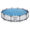 Bestway Swimming Pool 366x76cm Steel Frame 6473L w/ Filter Pump
