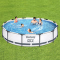 Bestway Swimming Pool 366x76cm Steel Frame 6473L w/ Filter Pump