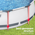 Bestway Swimming Pool 366x100cm Steel Frame Above Ground 9150L