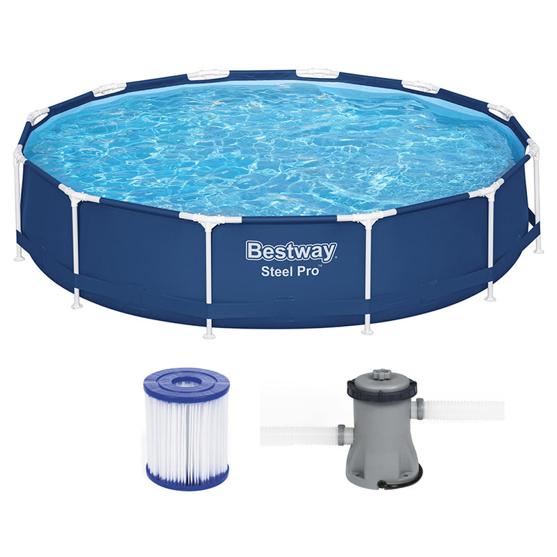 Bestway Pool 366x76cm Steel Frame Round Above Ground 6473L
