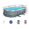 Bestway 427x250x100cm Swimming Pool Steel Frame Above Ground 7250L