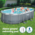 Bestway 427x250x100cm Swimming Pool Steel Frame Above Ground 7250L