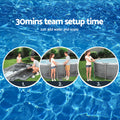Bestway 427x250x100cm Swimming Pool Steel Frame Above Ground 7250L
