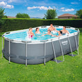 Bestway 427x250x100cm Swimming Pool Steel Frame Above Ground 7250L