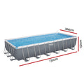 Bestway Steel Frame Pool 732x366x132cm Above Ground Ladder 30045L