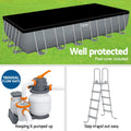 Bestway Steel Frame Pool 732x366x132cm Above Ground Ladder 30045L