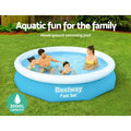Bestway Pool 305x66cm Round 3200L Above Ground Inflatable Filter