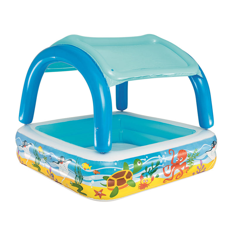 Bestway Kids Pool 140x140x114cm Inflatable Swimming Canopy 265L