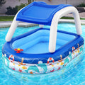 Bestway Kids Pool 213x155x132cm Inflatable Swimming Canopy 282L