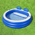 Bestway Inflatable Pool 231x219cm Above Ground Bench Seat