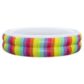 Bestway Inflatable Pool 206cm Round Above Ground Rainbow Cup Holder